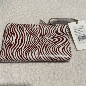 HOBO Ginger Zebra Print Wristlet NWT!!